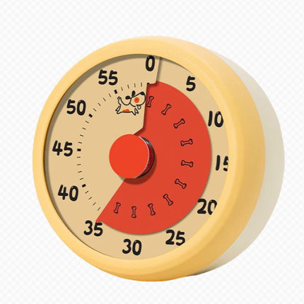 Kitchen Timer - Kitchen Timer - Timer - Digital Kitchen Timer - Child-Friendly Visual Mechanical Timer - Magnetic Sticker Timer - Puppy Pattern