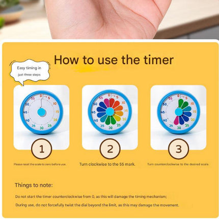 Kitchen Timer - Kitchen Timer - Timer - Digital Kitchen Timer - Child-Friendly Visual Mechanical Timer - Magnetic Sticker Timer - Puppy Pattern