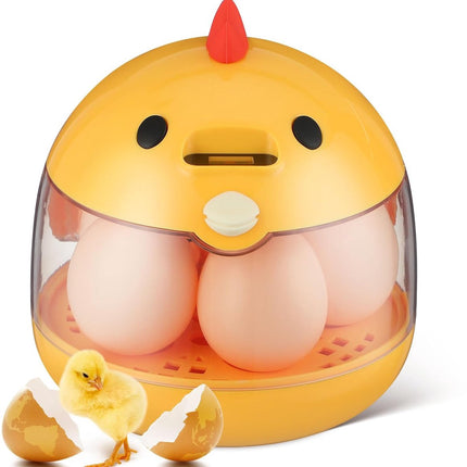 Incubator - Egg incubator | Incubator with a capacity of 4 eggs - with automatic temperature and humidity control - suitable for hatching eggs of chickens, ducks, geese, quails, parrots and other poultry