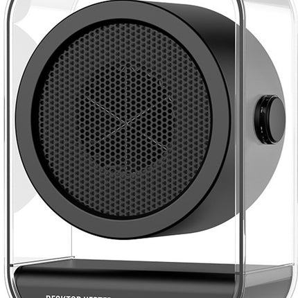 Electric Heater - Portable Electric Heater - Table Heater - Small Household Heater - Portable Fast Heating Electric Heater for the Office - 2 Temperature Settings - Black