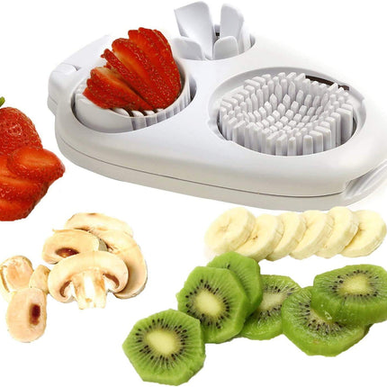 Egg Slicer - 3-in-1 Stainless Steel Slicer - For Eggs and Mushrooms - Precision Cutting Tool - Kitchen Aid