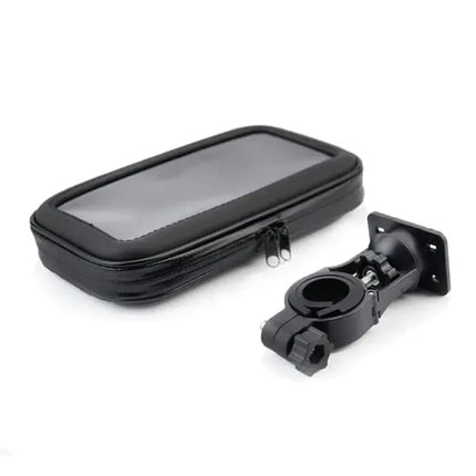 Universal Waterproof Mobile Phone Holder Bicycle Bike Bag Mobile 5 inch, dashboard mounting, stable phone or GPS support, Black Color