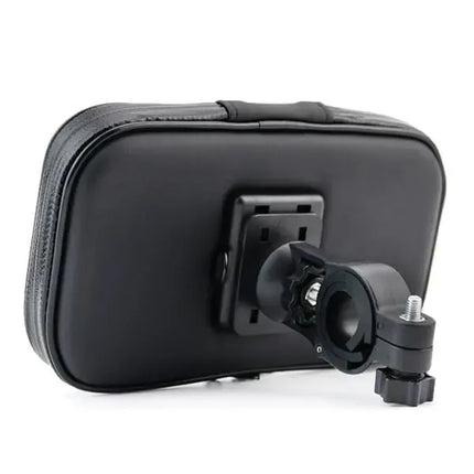 Universal Waterproof Mobile Phone Holder Bicycle Bike Bag Mobile 5 inch, dashboard mounting, stable phone or GPS support, Black Color