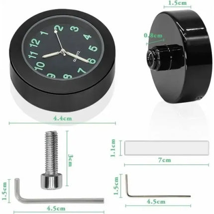 Waterproof Handlebar Mounted Watch Universal Motorcycle Bike Handlebar, Rubber material, dashboard mounting, stable phone or GPS support