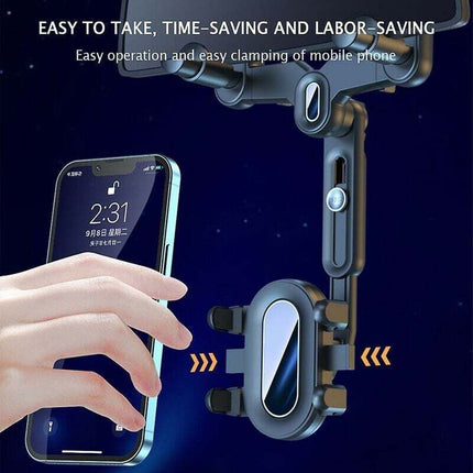 Car Rearview Mirror Phone Holder 360 Rotating Navigation Bracket for Car, dashboard mounting, stable phone or GPS support