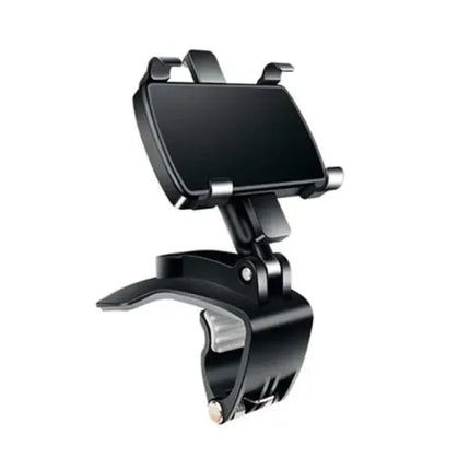 Swivel Mobile Holder - The Car, Silicone + Rubber material, dashboard mounting, stable phone or GPS support, Black Color