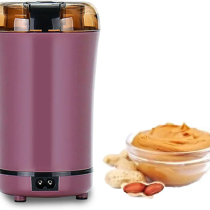 Mini Peanut Butter Machine Portable Nut Grinder with Transparent Cover 150W Motor for Home Kitchen, for Home Kitchen Bathroom and Indoor Use