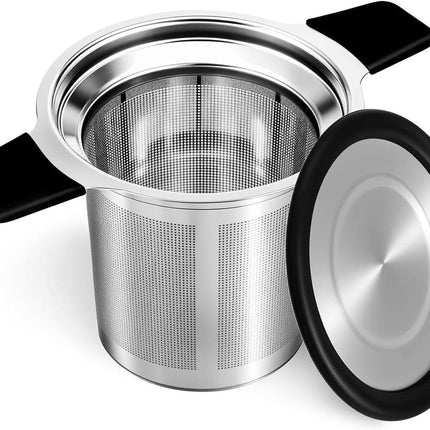 Stainless Steel Tea Strainer, Fine Mesh Loose Leaf Tea Filter with Heat Resistant Handle for Teapots, Mugs and Tea Cups Amazing Shopping