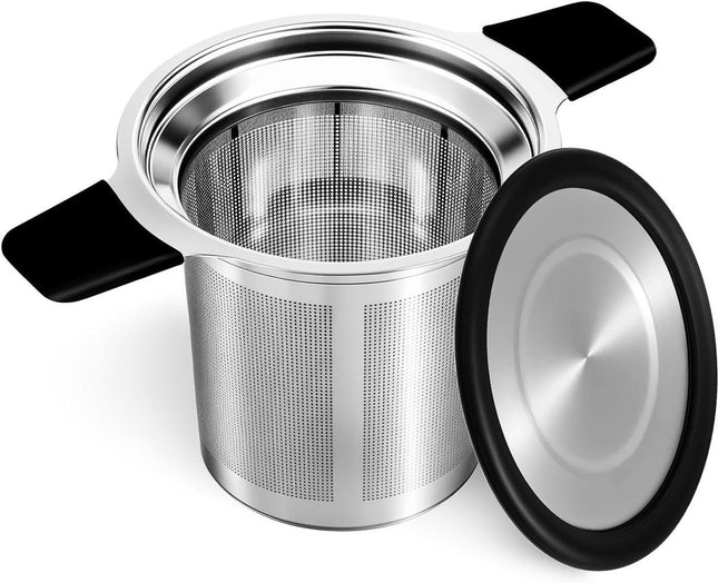 Stainless Steel Tea Strainer, Fine Mesh Loose Leaf Tea Filter with Heat Resistant Handle for Teapots, Mugs and Tea Cups Amazing Shopping