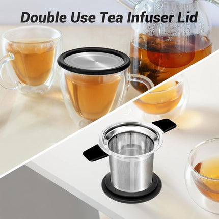 Stainless Steel Tea Strainer, Fine Mesh Loose Leaf Tea Filter with Heat Resistant Handle for Teapots, Mugs and Tea Cups Amazing Shopping