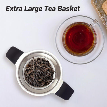 Stainless Steel Tea Strainer, Fine Mesh Loose Leaf Tea Filter with Heat Resistant Handle for Teapots, Mugs and Tea Cups Amazing Shopping