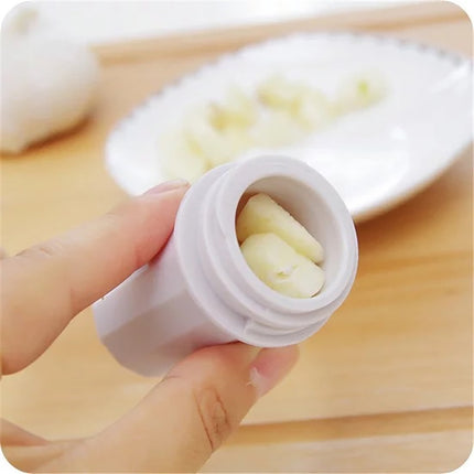 Garlic Press ! Useful Garlic Crusher Sharpener Plastic Case Peeler Press Kitchen Garlic Press, Garlic Press Promotion Include 1X Garlic Press Tool AS shown
