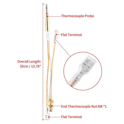 Outdoor Patio Heater Thermal Coupler for Propane powered Outdoor Indoor Heating 3pcs 2pcs
