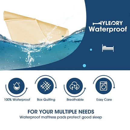 Waterproof Bed Flat Sheet ,Best Season Cotton Sheet-Long Staple Cotton Sheets Set, Soft Cotton Bed Sheets,Reusable Washable Mattress Protector Sheet, Furniture Cover for Bedding,Couch Yellow
