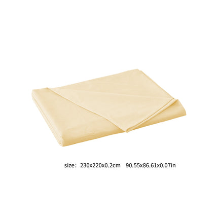 Waterproof Bed Flat Sheet ,Best Season Cotton Sheet-Long Staple Cotton Sheets Set, Soft Cotton Bed Sheets,Reusable Washable Mattress Protector Sheet, Furniture Cover for Bedding,Couch Yellow
