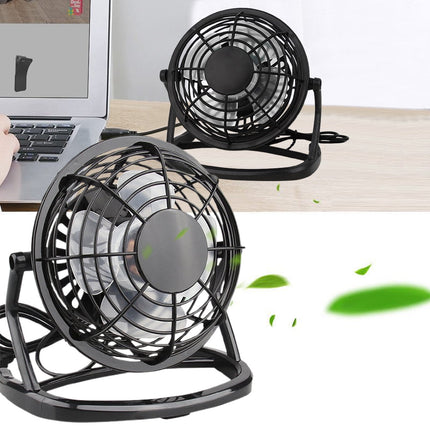 4 Inch USB Desk Fan Portable Mini Personal Cooling Fan for Office Dorm Computer Table Quiet Operation 3 Speed Adjustable Clip On Design Battery or Plug In