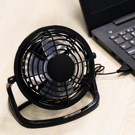 4 Inch USB Desk Fan Portable Mini Personal Cooling Fan for Office Dorm Computer Table Quiet Operation 3 Speed Adjustable Clip On Design Battery or Plug In