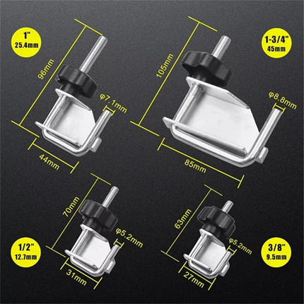 4PCS Fluid Line Hose Pinch Off Pliers Set,Fluid Line Hose Off Pinch Set Tool Hose Clamp Pliers Set 1-3/4" 1" 1/2" 3/8" for Fuel Radiator Heater Hose,Heavy-Duty Automotive Fluid Line Clamp Tool