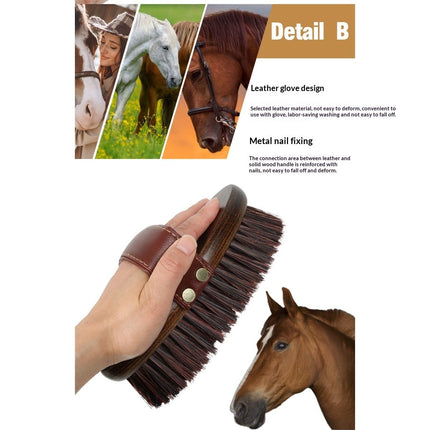 Class Handmade Equine Stiff Body Horse Brush. Professional Equine Grooming Tools. Effortlessly Removes Mud, Sweat and Dirt from Your Horses Hair. Amazing Shopping