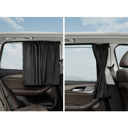 Car Window Shades - 2 Pack Side Window Sun Shade Privacy Curtains Upgrade Anti 99% Light Block Keeps Cooler Car Blackout Covers for Baby Sleeping Camping Travel Nap