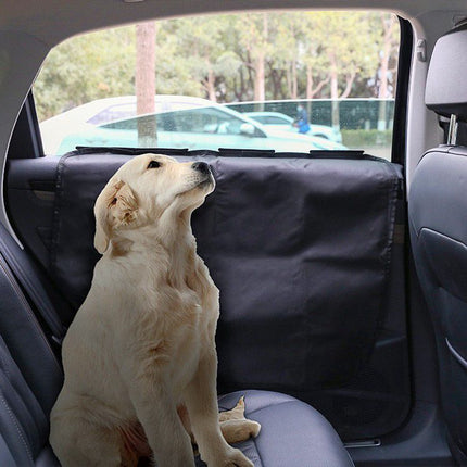 Dog Car Door Protector丨2 Pack Extra Big & Thick Anti Pet Scratching Waterproof Vehicle Door Covers Guard Truck Interior Panel Safe SUV Universal Black