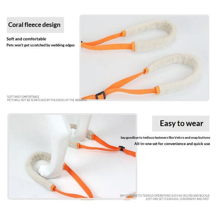 2 Pcs Dog Support Harness for Back Legs Dog Rear Lifting Sling Aid with Handle and Shoulder Strap Hind Leg Support for Pet Mobility Helps Puppy with Poor Stability Joint Injuries
