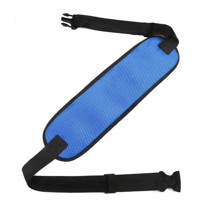 Wheelchair Seat Belt Medical Restraints Straps Patients Cares Safety Harness Chair Waist Lap Strap for Elderly Adjustable Blue