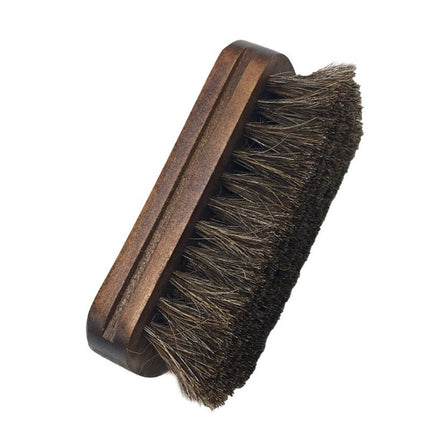 Classic Shoe Shine Brush- Leather Footwear Polish Horse Hair Brush-Horsehair Polishing Brush for Leather