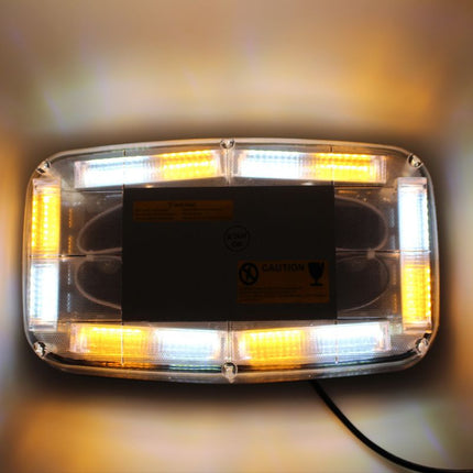 LED Roof Top Strobe Lights, High Visibility Emergency Safety Warning LED Mini Strobe Light bar with Magnetic Base for Trucks, Construction Vehicles
