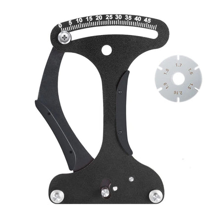 Bicycle Spoke Tension Meter Measuring Tool Aluminum Alloy Bicycle Wheel Repair Tool Spoke Wire Tension Adjustment Tool for Cycling Wheel Spokes Check or Correction（19.5*11.5cm)
