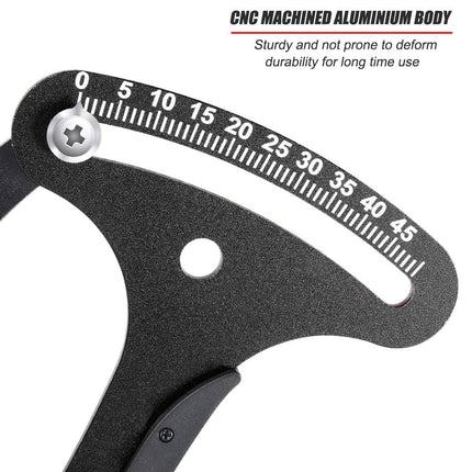 Bicycle Spoke Tension Meter Measuring Tool Aluminum Alloy Bicycle Wheel Repair Tool Spoke Wire Tension Adjustment Tool for Cycling Wheel Spokes Check or Correction（19.5*11.5cm)
