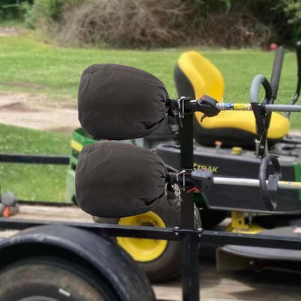 2 Pcs Weed Eater Covers, Waterproof Trimmer Engine Covers, 420D Heavy-duty Oxford Ripstop, Black, Adjustable, 12.8 x 17.3 Inches