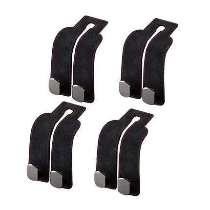 4 pack Car Hooks, Headrest Hook for Car, Car Seat Hooks for Purses and Bags,Purse Hooks fits Car Seat Suitable for Bags (Black-4 Pack)