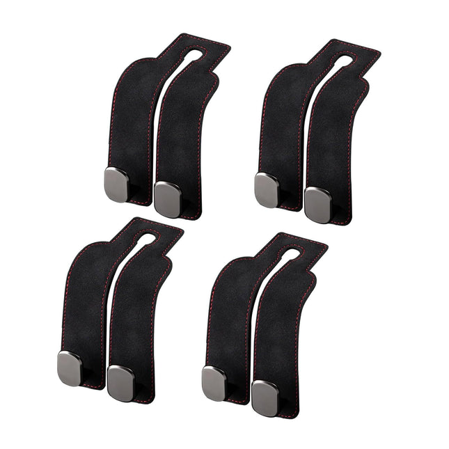 4 pack Car Hooks, Headrest Hook for Car, Car Seat Hooks for Purses and Bags,Purse Hooks fits Car Seat Suitable for Bags (Black-4 Pack)