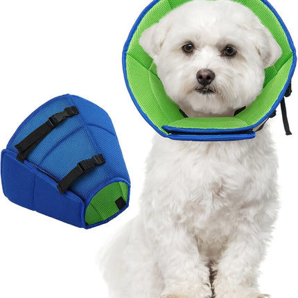 Dog Cone Collar After Surgery, Adjustable Soft Recovery Cone for Small Dogs to Stop Licking, Light-Weight Comfortable Elizabethan Collar for Dogs Anti-Bite Lick Protective Wound（S）