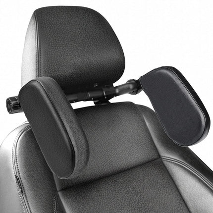 Car Headrest Pillow, Adjustable Head Neck Support Pillow, U- Shaped, Travel Sleeping Car Headrest, Only for Car Seat Headrest with Poles（black small）