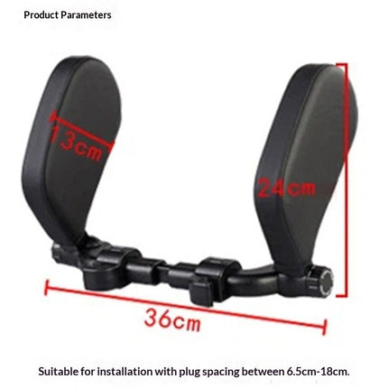 Car Headrest Pillow, Adjustable Head Neck Support Pillow, U- Shaped, Travel Sleeping Car Headrest, Only for Car Seat Headrest with Poles（black small）