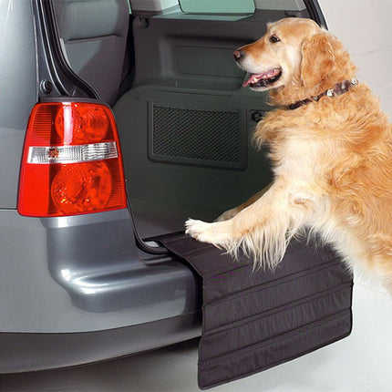 Universal Foldable Car Trunk Bumper Guard Mat Rear Bumper Protector, SUV Cargo Liner Floor Mat Liner Floor Mat Prevent Scratches, 80*64CM