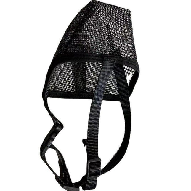 Dog Muzzle,  Mesh Muzzles for Small Large Dogs, Soft Covered Mouth Guard with Adjustable Straps, Prevent Biting Chewing and Licking (M Black)