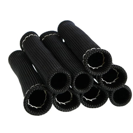 Spark Plug Wire Heat Shield Sleeve Protection 2500 High Temp Heat Tape Protect 8-Pack (Black)