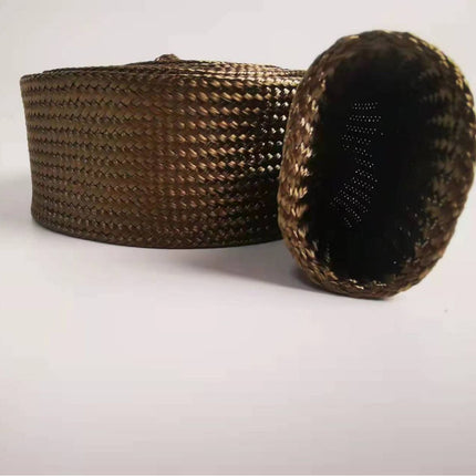 Wire Heat Shield Automotive Heat Shield Sleeve Fuel Line Heat Shield Titanium Auto Hose Spark Plug Wire Cover Protectors Boots Roll 2500 Degree for Car&Auto Wire Loom Brake Cable(1" X10FT)