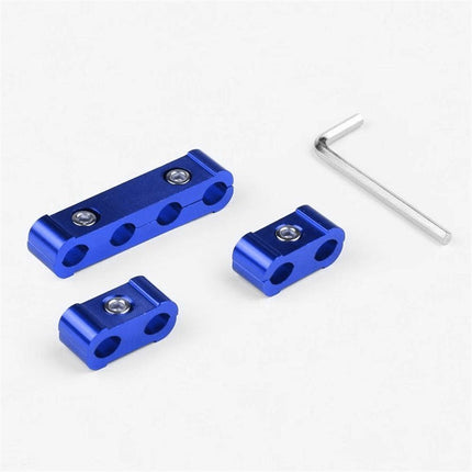 12pcs Blue Spark Plug Wire Separator Divider 8mm 9mm 10mm For Racing Car （blue）Fixed and Organized The Engine Wires-Blue Aluminium Alloy