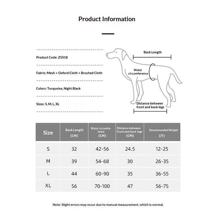 Dog Lift Harness, Emergency Backpack Pet Legs Support & Rehabilitation Sling Carrier, Adjustable Lifting Straps Carrier for Senior Elderly Dogs Joint Injuries Arthritis S