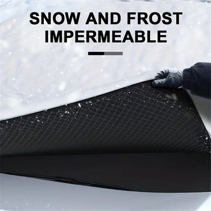 Windshield Snow Cover, Car Windshield Cover for Ice and Snow, Automotive Large Magnetic Windshield Frost Cover with Side Window and Mirror Protector in Winter, Suitable for Most Vehicle,Sedan,SUV