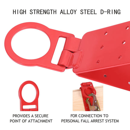 Temporary Roof Anchor Bracket - Steel Safety Roof Top Anchor Bracket for Roofing Work - Industrial, Construction, Roofing Fall Protection -