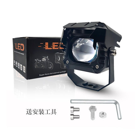 Motorcycle LED Pods Auxiliary Driving Fog Lights White+yellow LED Spotlight Projector Work Light Compatible with Jeep Truck SUV Pickup UTV Tractor ATV Boat(2 Pack)