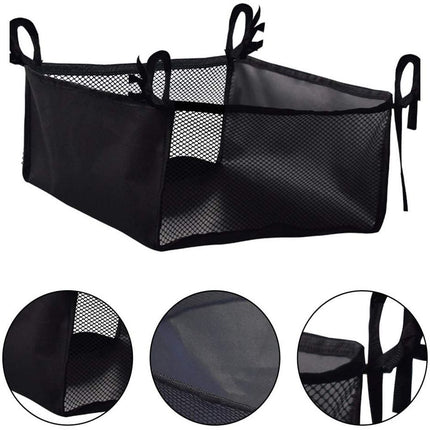 2 pack Wheelchair Bag, Rollator Seat Bag, Wheelchair Storage Bag, Side Storage Organizer, Lightweight and Heavy Duty Travel Tote, Under Seat Large Capacity Reusable Backpack Bag