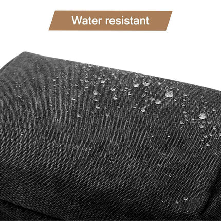 Toiletry Bag for Men, Canvas Travel Toiletry Organizer Dopp Kit Water-resistant Shaving Bag for Toiletries Accessories,black-Medium