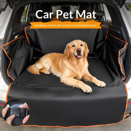 SUV Cargo Liner for Dogs - Waterproof Pet Cargo Liner, Comfort Dog Cargo Cover Protector, Scrachproof for Large SUVs Sedans Trunks Vans, Black