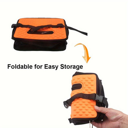 Floating Fish Basket for Live Caught,  Foldable Fishing Holder Bucket Portable Collapsible Fishing Net Storage Cage for Live Fish Bait Live Well（28.45*22.1*24.89cm)
